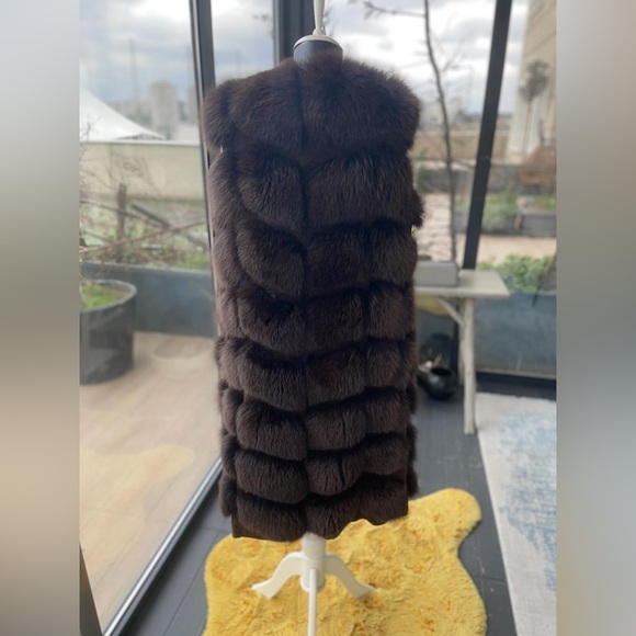 Black Real Fur Coat Made in Italy - Picture 3 of 6